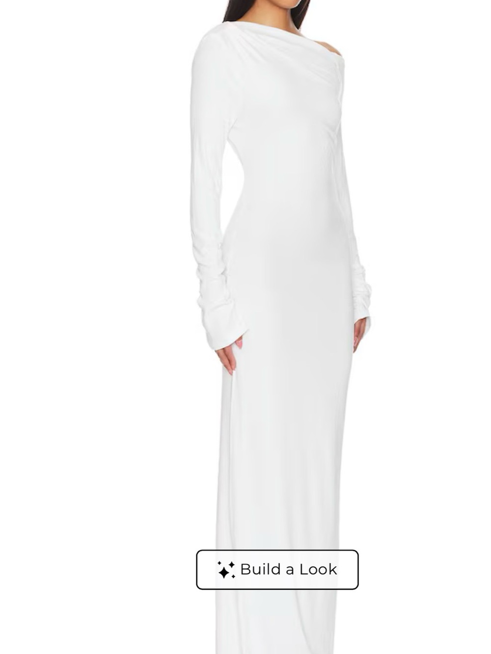 NWT Reyna One-Shoulder White Maxi Dress